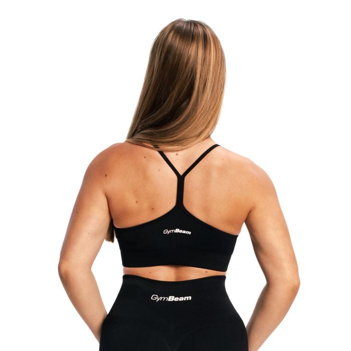 Sculpt varrásmentes sportmelltartó Black - GymBeam S