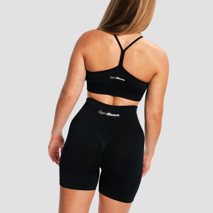 Sculpt varrásmentes sportmelltartó Black - GymBeam S