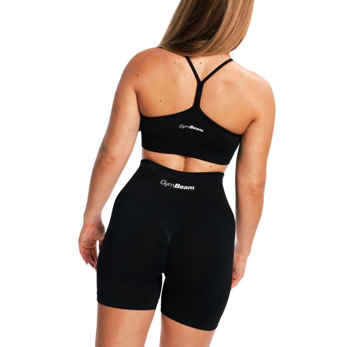 Sculpt varrásmentes sportmelltartó Black - GymBeam S