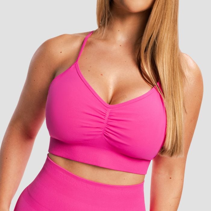 Sculpt varrásmentes sportmelltartó Rose - GymBeam L