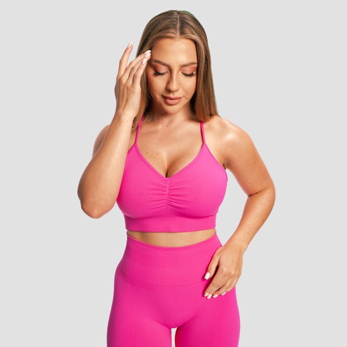 Sculpt varrásmentes sportmelltartó Rose - GymBeam L