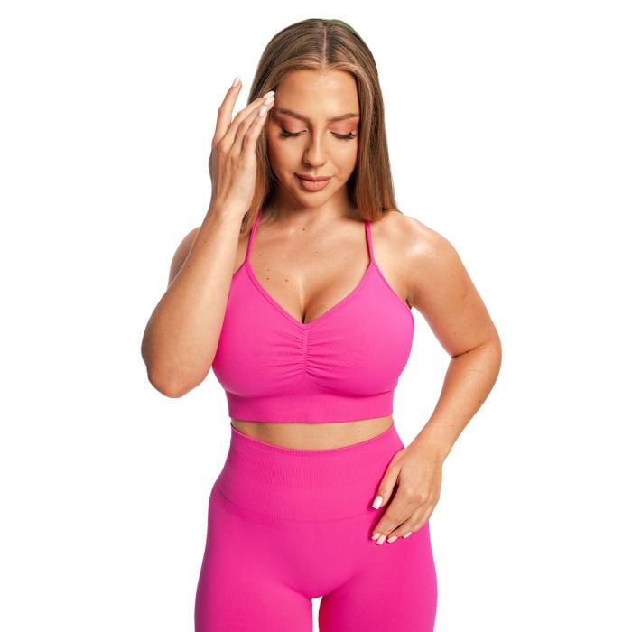 Sculpt varrásmentes sportmelltartó Rose - GymBeam L