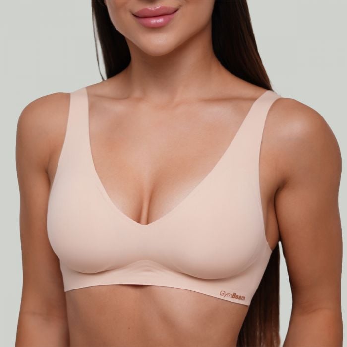 Varrásmentes melltartó  Beige – GymBeam XS