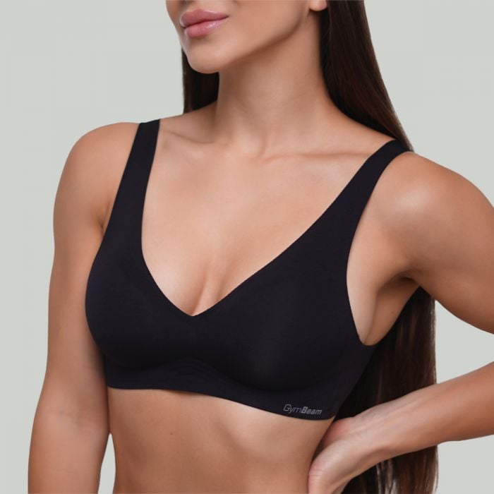 Varrásmentes melltartó Black – GymBeam L