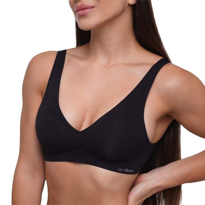 Varrásmentes melltartó Black – GymBeam L