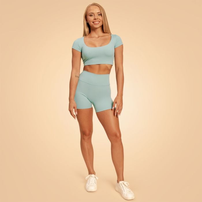 Sense Cropped női póló Storm Blue - BeastPink L