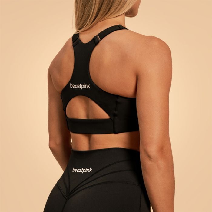 Sense sportmelltartó Black - BeastPink M