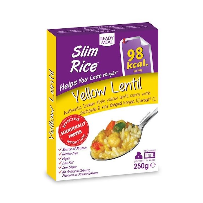 Ready-to-Eat Meal Slim Rice Yellow Lentil 250 g - Slim Pasta