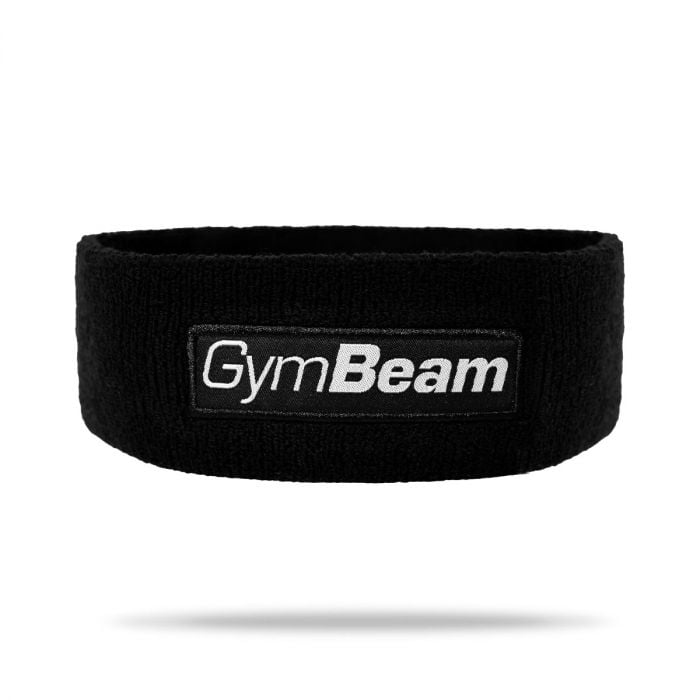 Sports Headband Sweat Black - GymBeam
