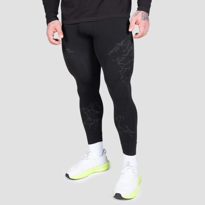 Static varrásmentes leggings Black - GymBeam XXL