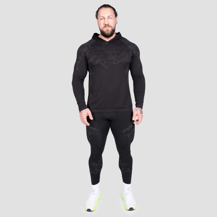 Static varrásmentes leggings Black - GymBeam XXL