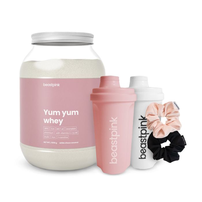 Protein Yum Yum Whey - BeastPink 30 g - karamellás keksz