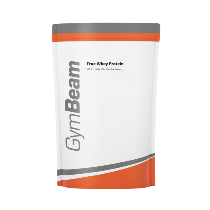 True Whey - GymBeam 1000 g - fehércsoki málna - 00