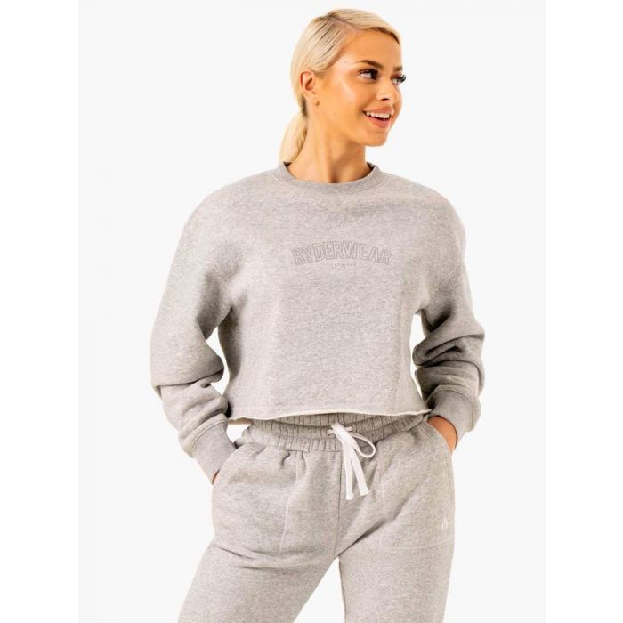 Women‘s Sweater Ultimate Fleece Grey - Ryderwear