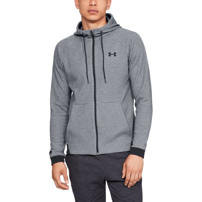 Unstoppable 2X Knit Fz Grey pulóver - Under Armour