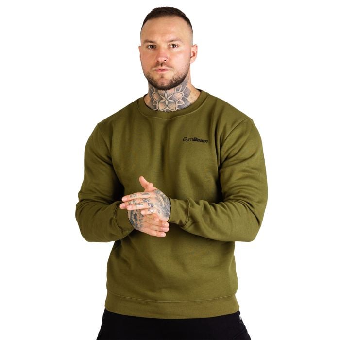 Basic Military Green pulóver - GymBeam XL