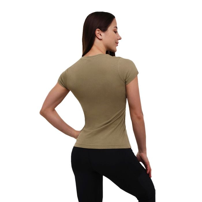 FIT női póló Olive – GymBeam S
