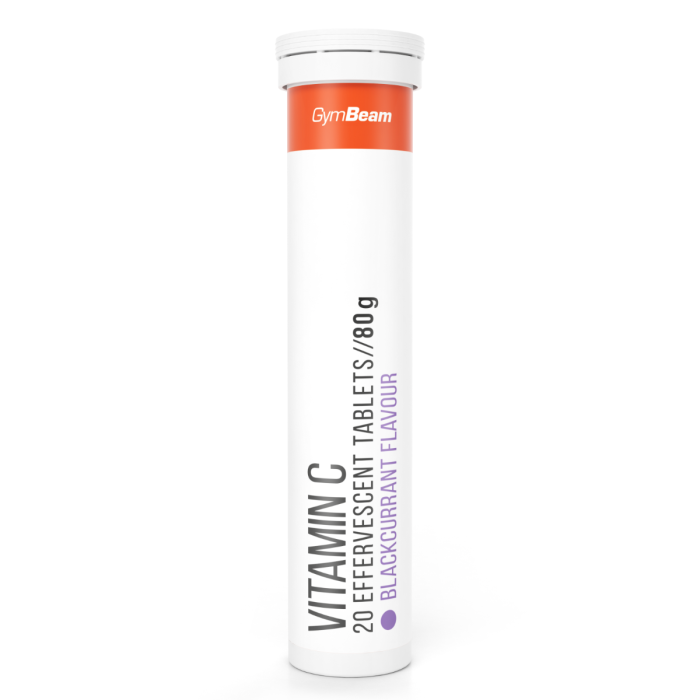 C-vitamin 1000 mg pezsgőtabletta – GymBeam narancs - 20 tabl.