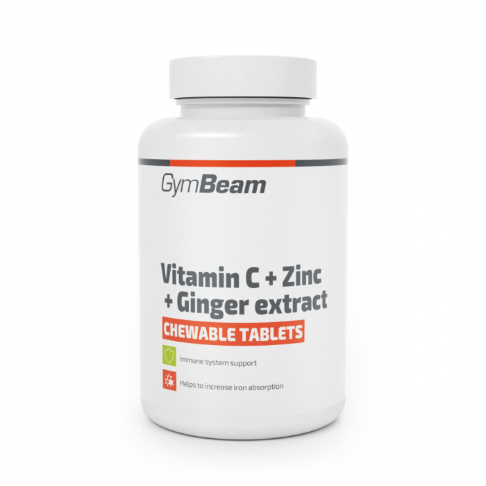 C-vitamin + cink + gyömbérkivonat rágótabletta - GymBeam