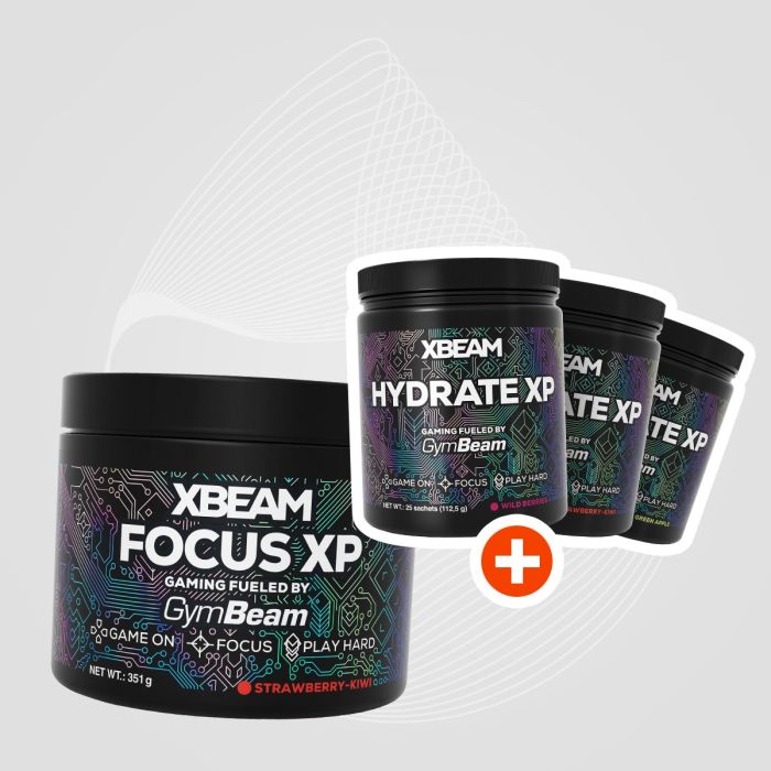 XBEAM Focus XP - GymBeam + ajándék 351 g - erdei gyümölcs