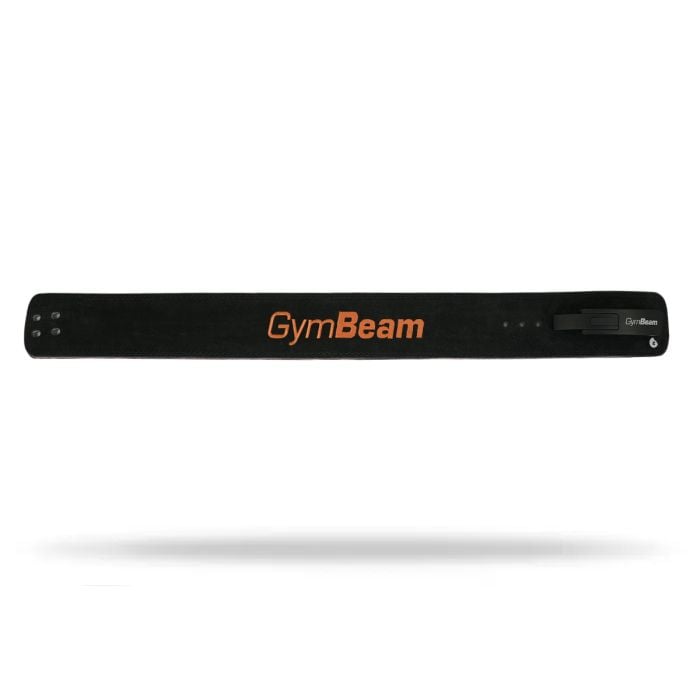 LEVER súlyemelő öv Black/Orange - GymBeam L