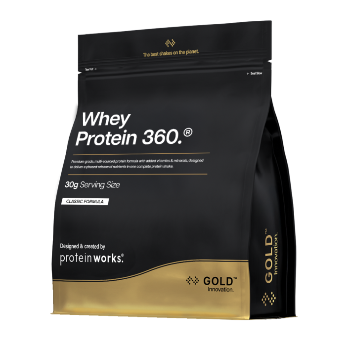 Whey Protein 360 ® - The Protein Works banana milkshake - 1200 g