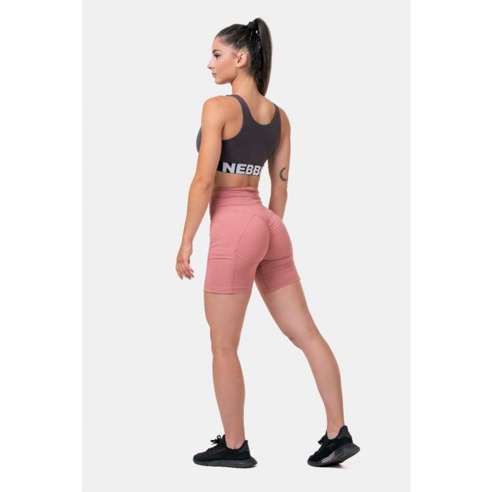 Fit & Smart Biker Shorts Old Rose női rövidnadrág - NEBBIA XS