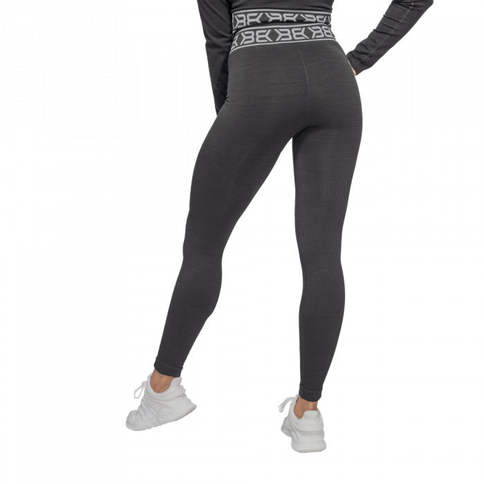 Women‘s leggings Rib Seamless Black Melange - Better Bodies XS