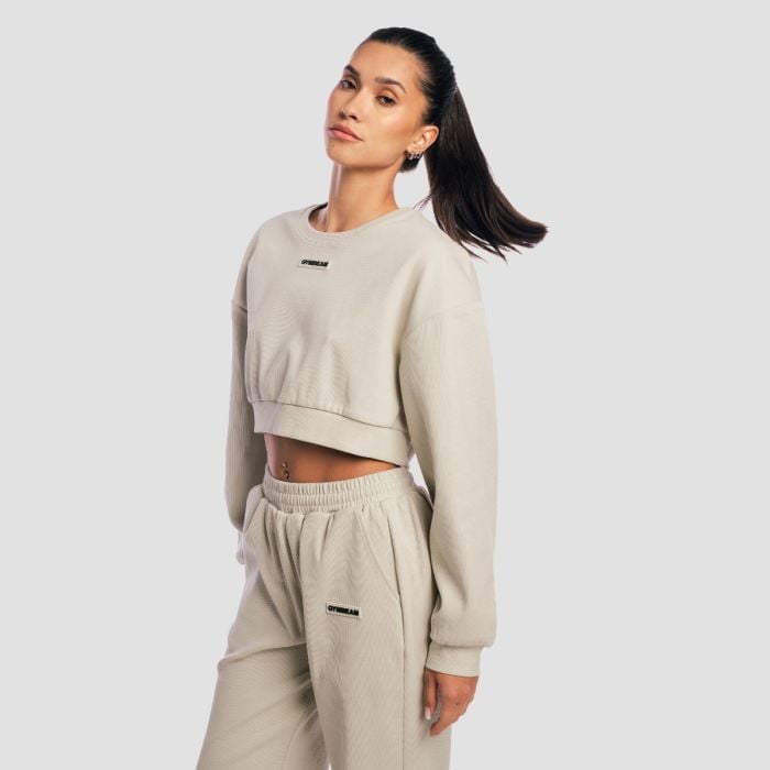 Aura női Cropped pulóver Grey - GymBeam M