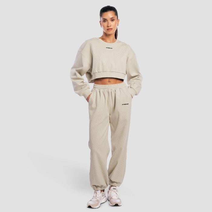 Aura női Cropped pulóver Grey - GymBeam M
