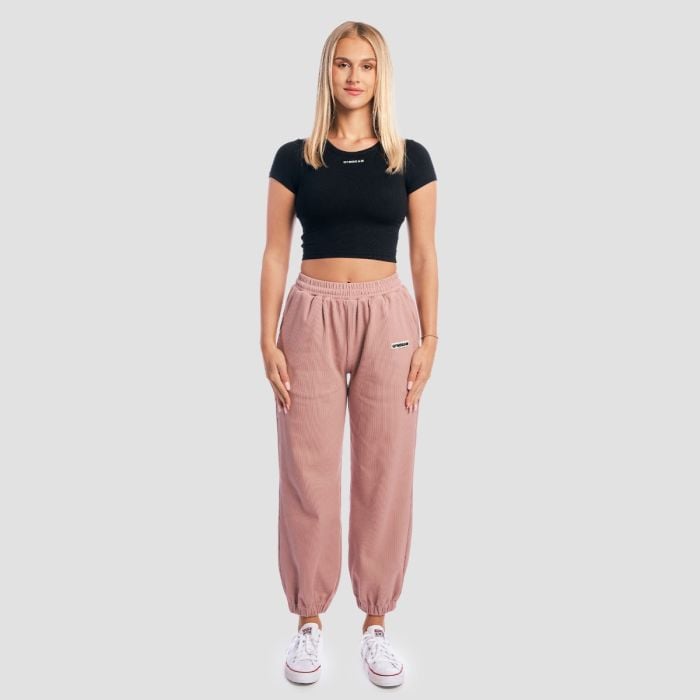 Aura női Cropped póló Black - GymBeam S