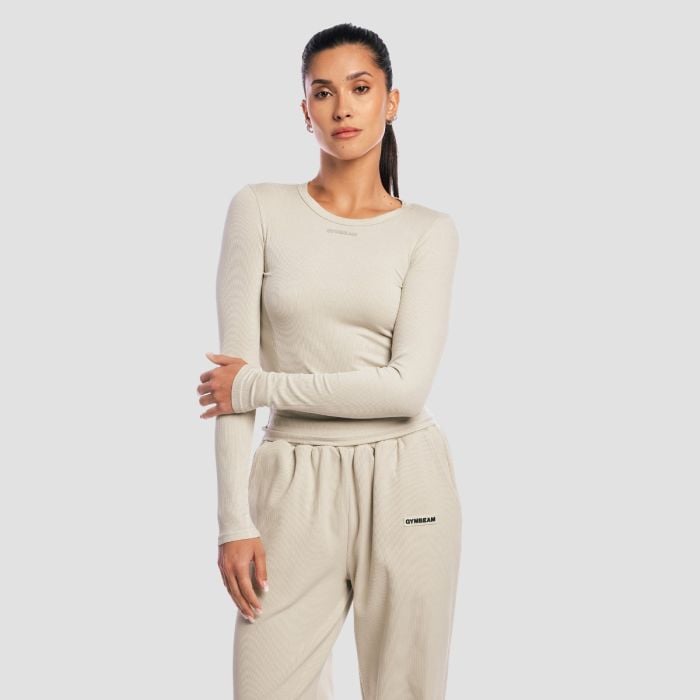 Aura női hosszú ujjú póló Grey - GymBeam L