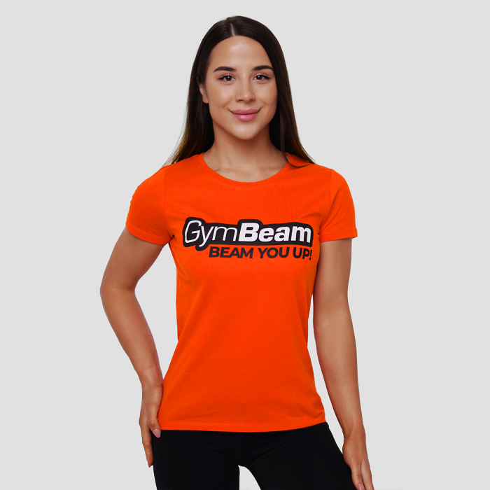 Women‘s Beam T-shirt Orange - GymBeam