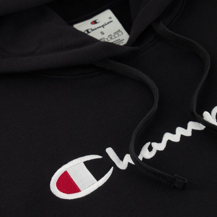 Big Logo Slim Fit női kapucnis pulóver Black - Champion L
