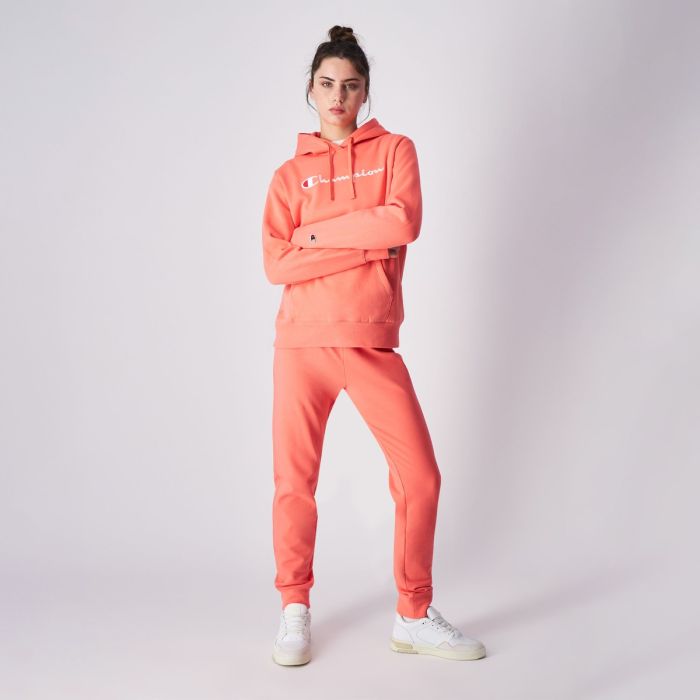 Big Logo Slim Fit női kapucnis pulóver Red - Champion M