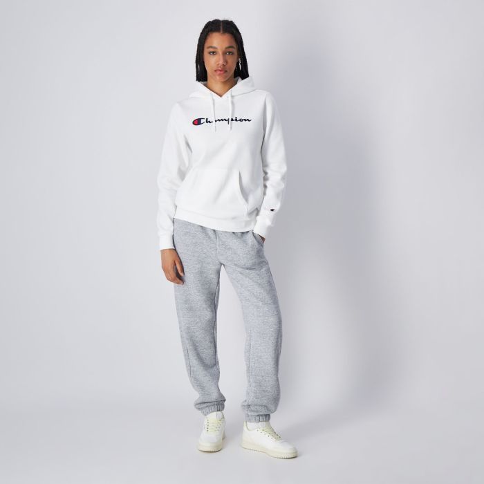 Big Logo Slim Fit női kapucnis pulóver White - Champion S