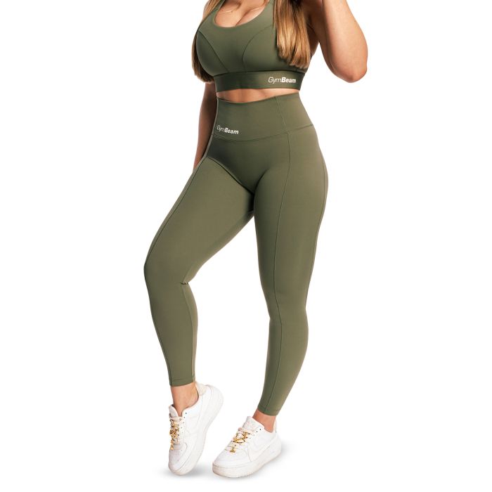 Combat női leggings Olive Grey - GymBeam S