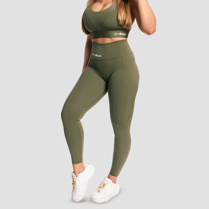 Combat női leggings Olive Grey - GymBeam S