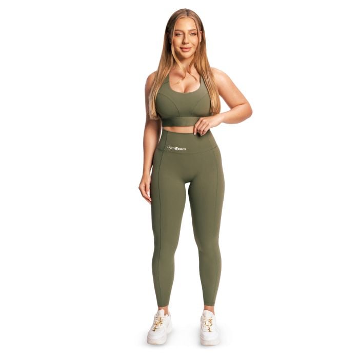 Combat női leggings Olive Grey - GymBeam S