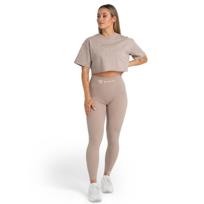 Női CropTop Taupe - STRIX XL
