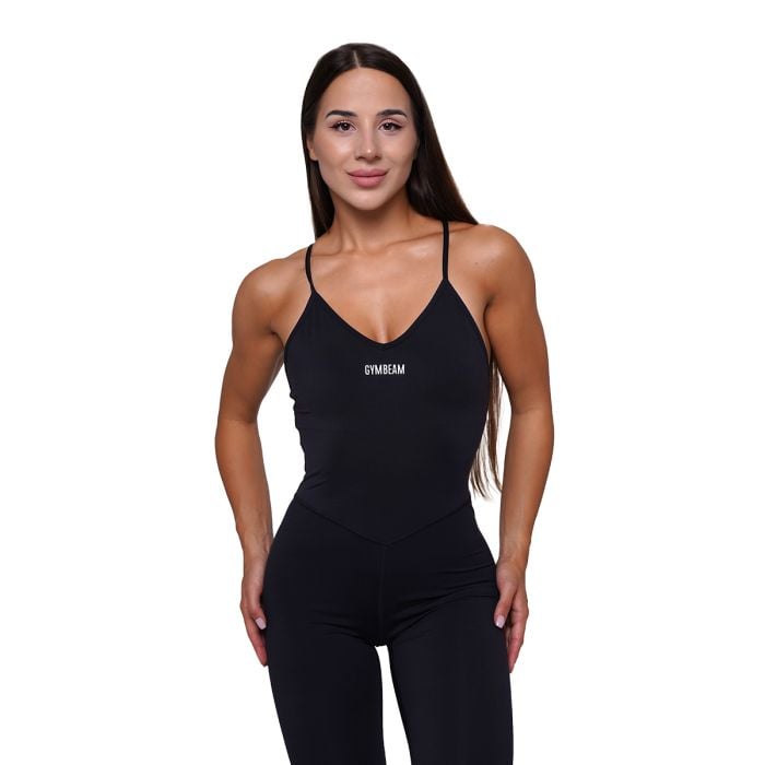 FIT női overál Black - GymBeam S