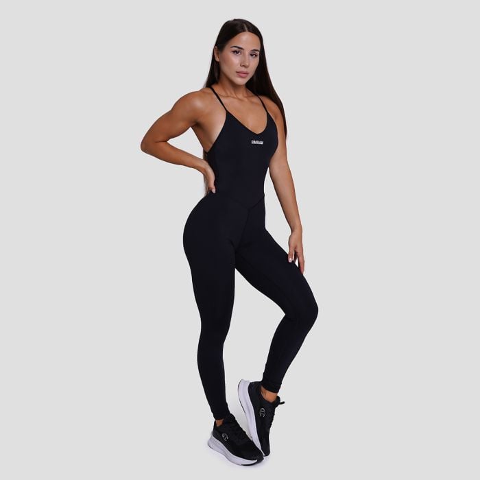 FIT női overál Black - GymBeam S