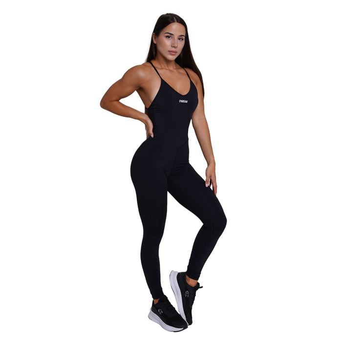 FIT női overál Black - GymBeam S