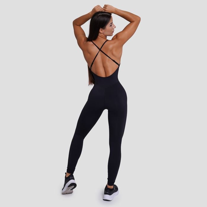 FIT női overál Black - GymBeam S