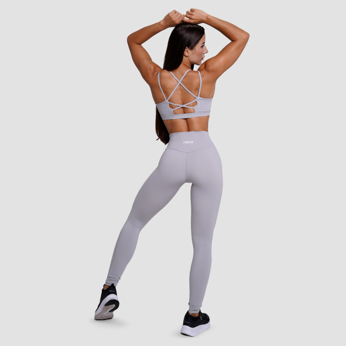 FIT női leggings Mist Grey - GymBeam S