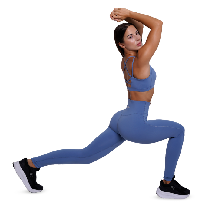 FIT női leggings Steel Blue - GymBeam M