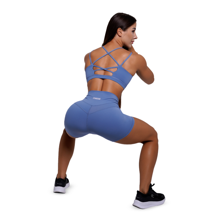 FIT női rövidnadrág Steel Blue - GymBeam S