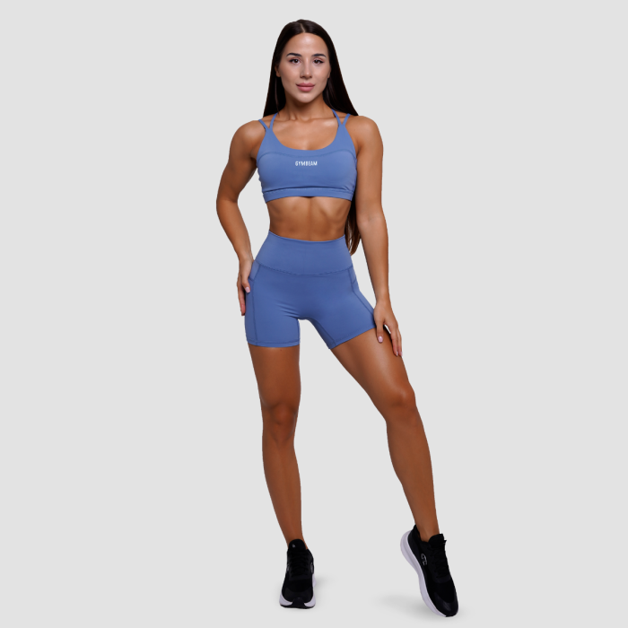 FIT női rövidnadrág Steel Blue - GymBeam S