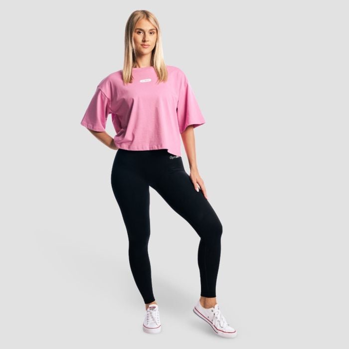 Girls Club Boxy női póló Pink - GymBeam S