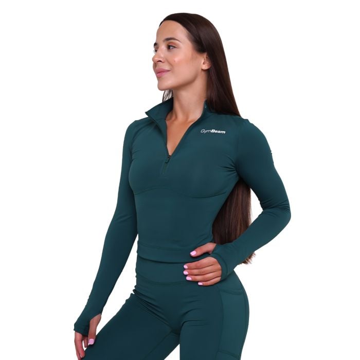 Ignite női sportfelső Dark Green - GymBeam M